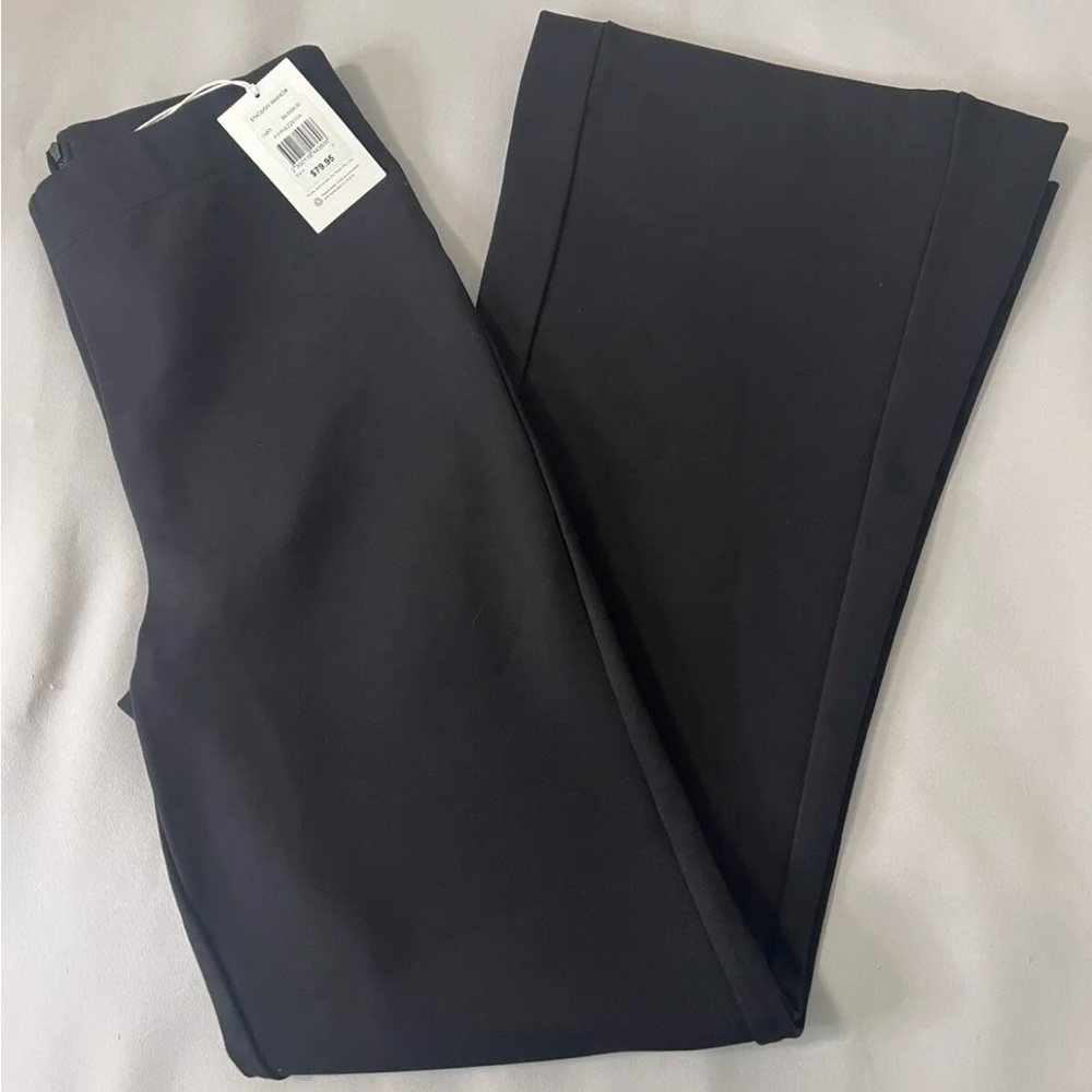 Piper Women's Black Bell Bottoms Stretchy‎ High Waist Flare Leg Work Pants Sz S
